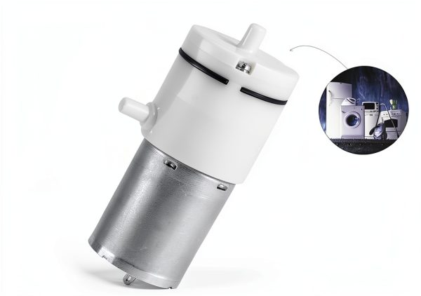 HCJspring DC 12V Mini Vacuum Pump Aluminum Plastic Quiet-2