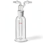 QWORK Lab Gas Washing Bottle 500ml Borosilicate Glass-0
