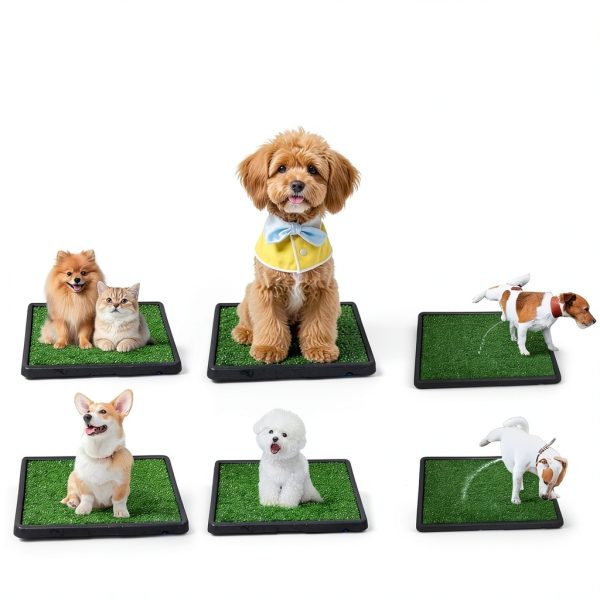 NESIGHTION Dog Urinal Grass Mat Indoor Pet Toilet Training-4