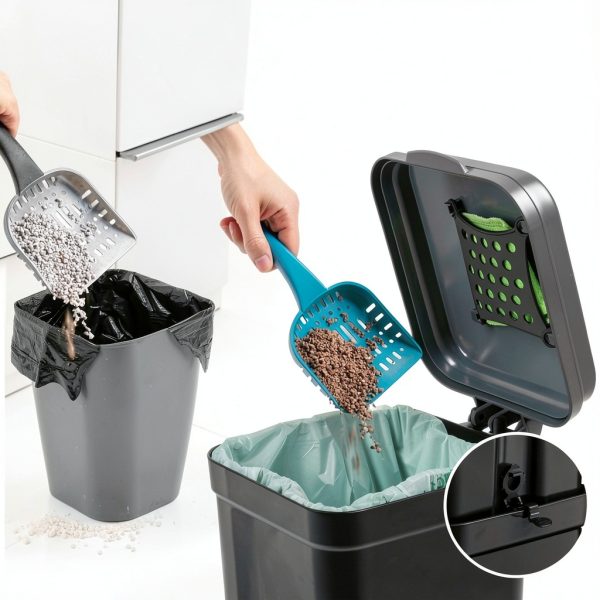 Mounting UP ABS Trash Can Foot Pedal Odor Control-3