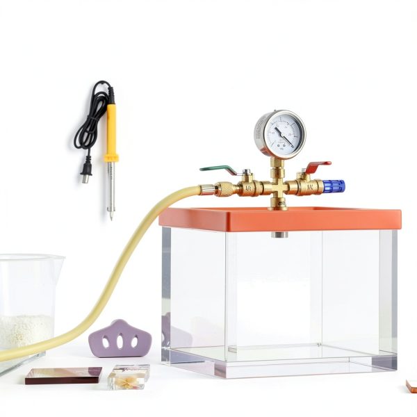 VEVOR Vacuum Chamber 2 Gallon Acrylic Degassing Resin-7