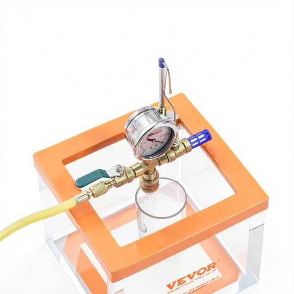 VEVOR Vacuum Chamber 2 Gallon Acrylic Degassing Resin-5