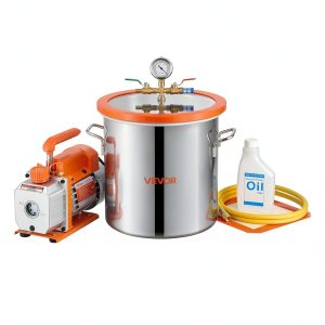 VEVOR Vacuum Pump 3.5 CFM 3 Gallon Chamber Lab Degassing-0