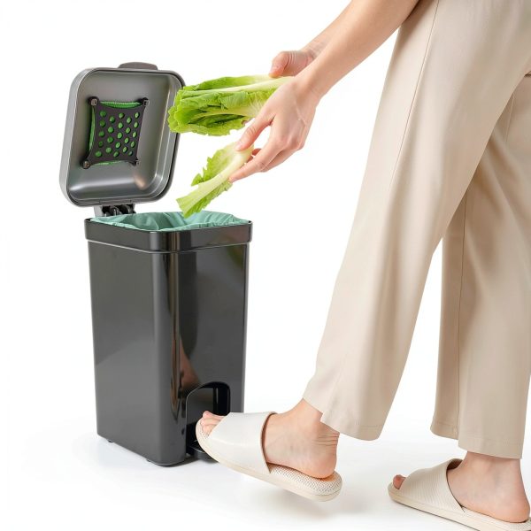 Mounting UP ABS Trash Can Foot Pedal Odor Control-7