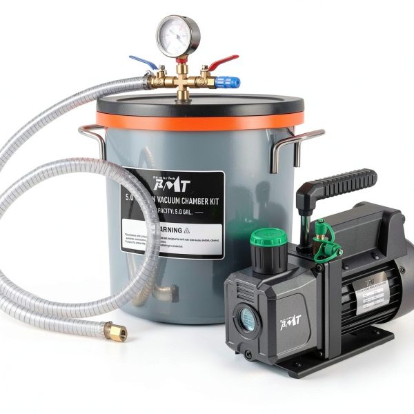 PBMT Vacuum Degassing Kit Stainless Steel Chamber 4.5 CFM-0