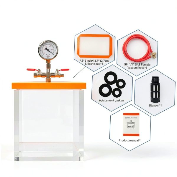 BACOENG Vacuum Chamber Acrylic Degassing Lab Industrial-5
