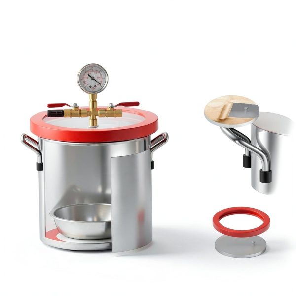 ROGVOC 3 Gallon Vacuum Chamber Stainless Steel Degassing Kit-2