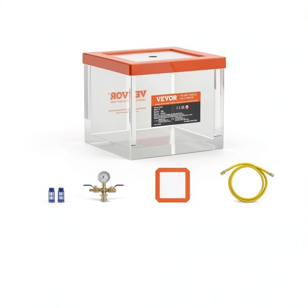VEVOR Vacuum Chamber 2 Gallon Acrylic Degassing Resin-6