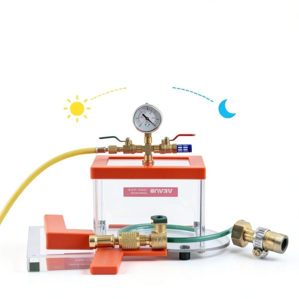 VEVOR Vacuum Chamber 2 Gallon Acrylic Degassing Resin-2