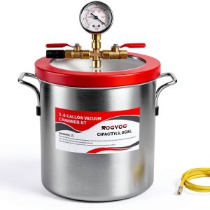 ROGVOC 3 Gallon Vacuum Chamber Stainless Steel Degassing Kit-0
