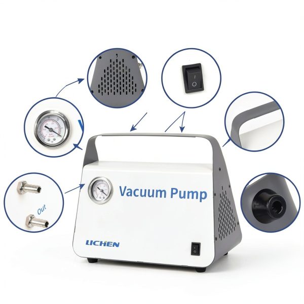 LICHEN Oil Free Vacuum Pump Dual Pressure Lab Equipment-2
