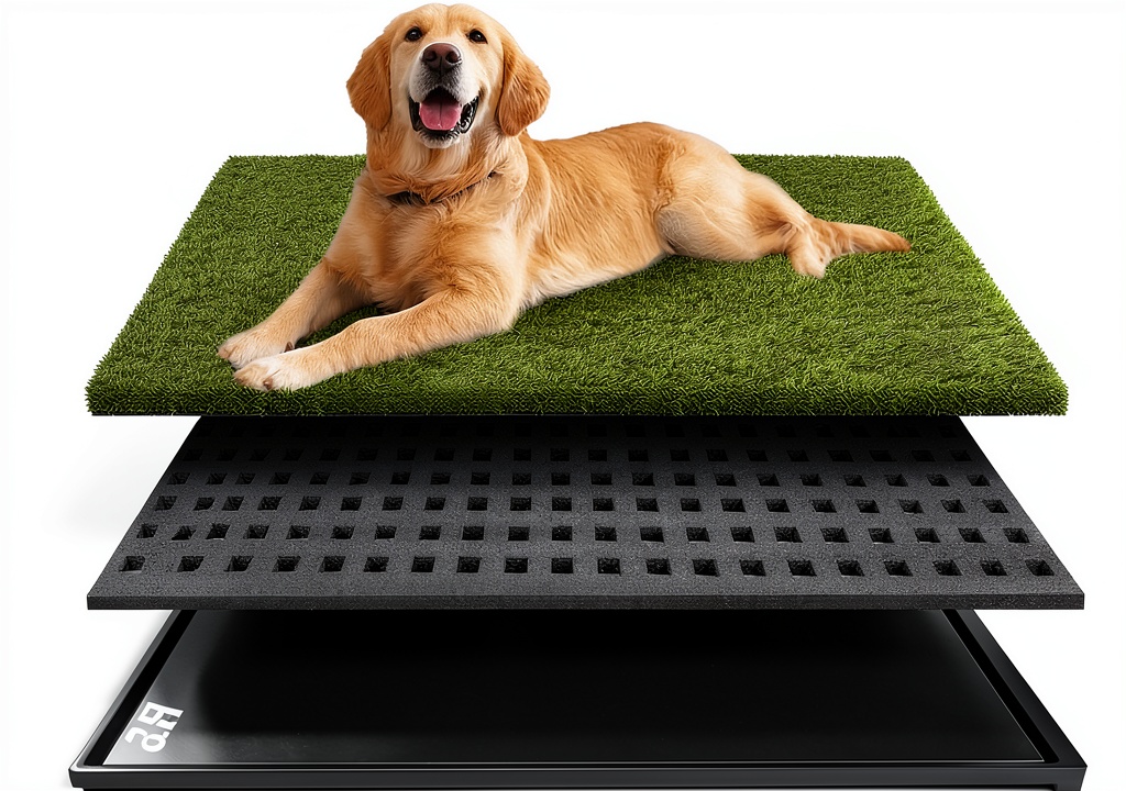 HurenTek Dog Grass Pad with Tray