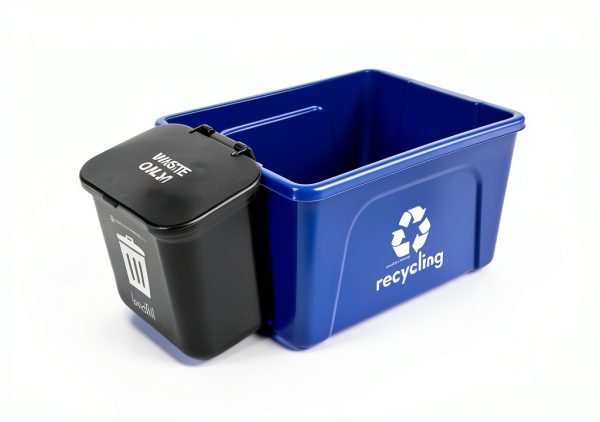 Recycling Rules Black Dog Waste Bin Eco HDPE-6