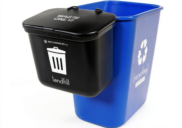 Recycling Rules Black Dog Waste Bin Eco HDPE-4