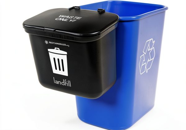 Recycling Rules Black Dog Waste Bin Eco HDPE-7