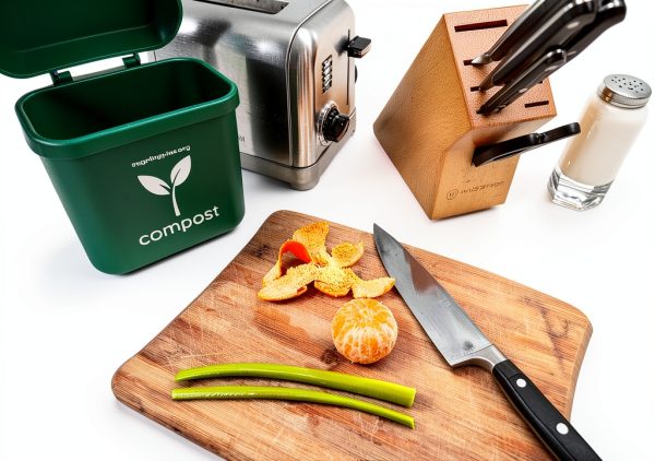 Compost Bin Recycling Rules Green HDPE Kitchen-2
