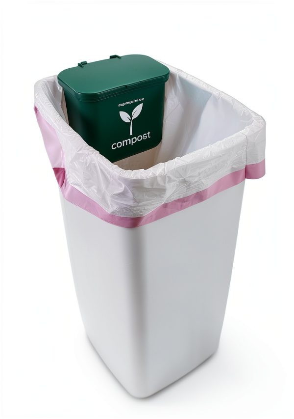 Compost Bin Recycling Rules Green HDPE Kitchen-1