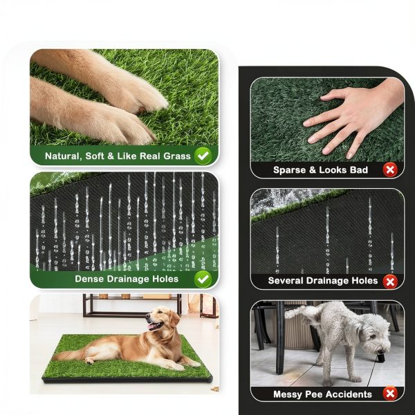 HurenTek Dog Grass Pad with Tray-5
