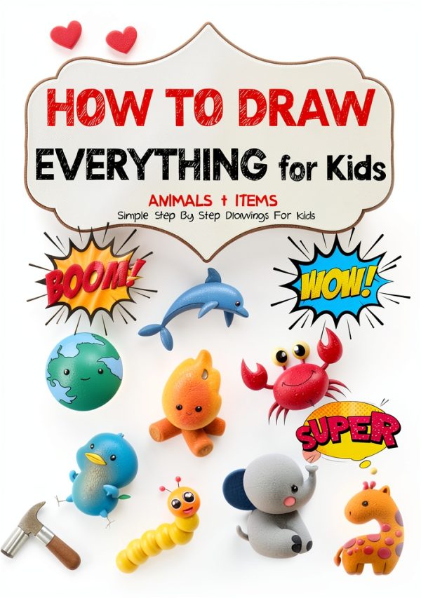 Graphic Design Drawing Book for Kids Brand 106 Page Sketch Guide-0