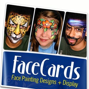 Face Painting Book for Kids by FaceCards 26 Page Design Collection-0