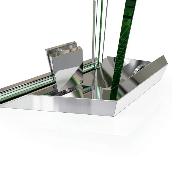 DreamLine Prism 38" Neo-Angle Shower Enclosure Brushed Nickel-8