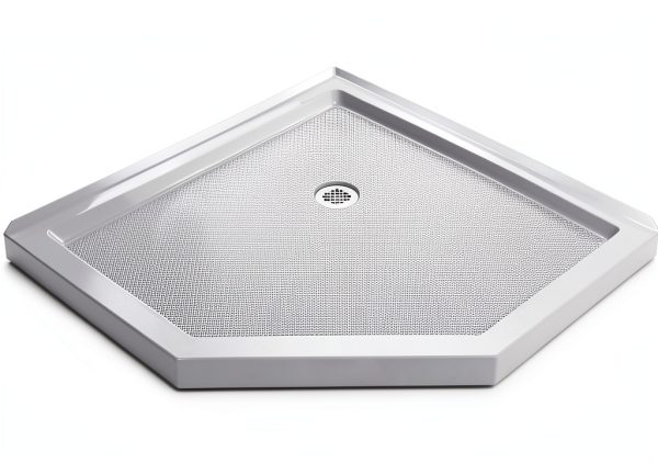 DreamLine Prism 38" Neo-Angle Shower Enclosure Brushed Nickel-13