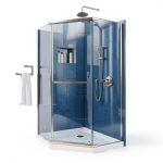 DreamLine Prism 38" Neo-Angle Shower Enclosure Brushed Nickel-0