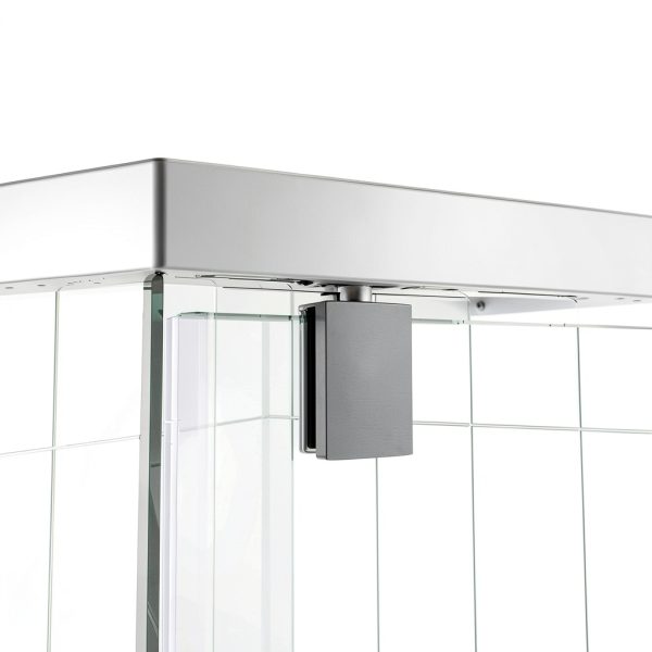 DreamLine Prism 38" Neo-Angle Shower Enclosure Brushed Nickel-9