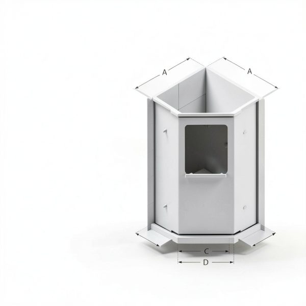 DreamLine Prism 38" Neo-Angle Shower Enclosure Brushed Nickel-3