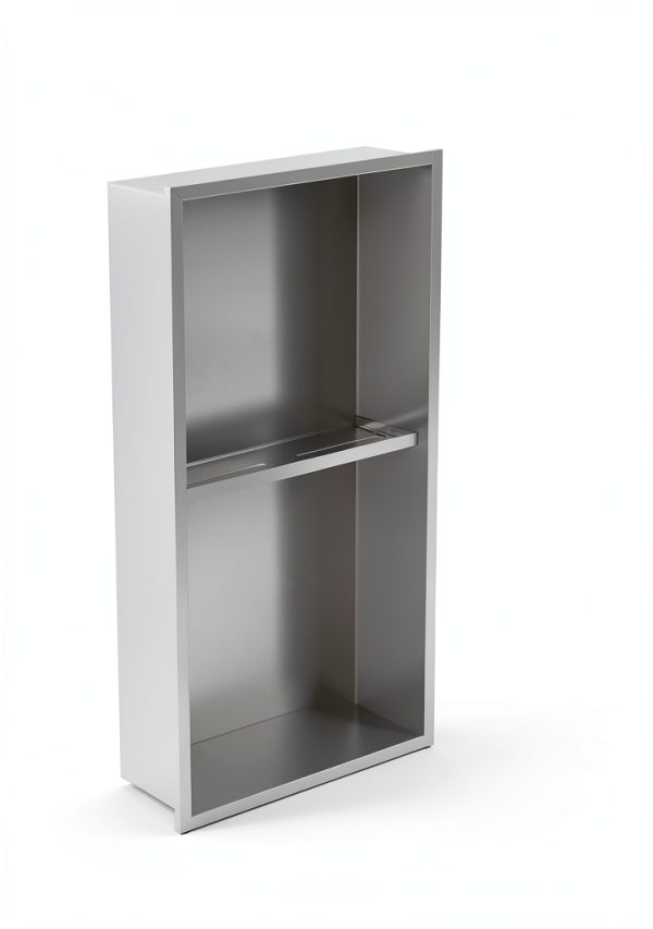 Stainless Steel Shower Niche 12x24 Tolpassa 2 Tier Cabinet Rust Proof-7