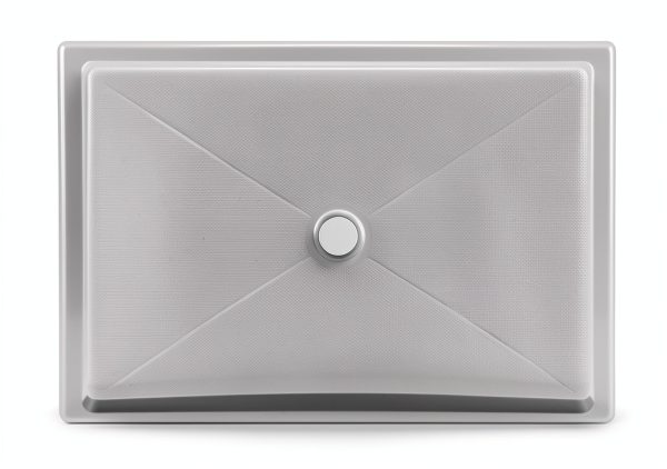 PROFLO PFSBA4836 Hammond 48" x 36" Rectangular Shower Base with Single Threshold and Center Drain - White-1