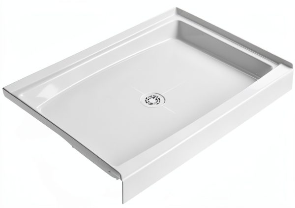 PROFLO Morenci 48" x 34" White Acrylic Shower Base with Center Drain-3