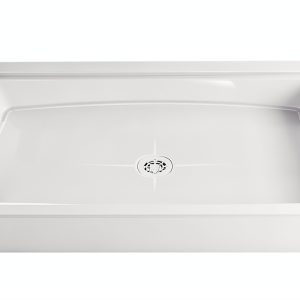 PROFLO Morenci 48" x 34" White Acrylic Shower Base with Center Drain-0