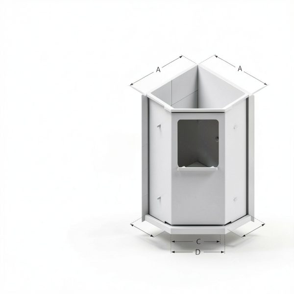 DreamLine Prism 34 1/8" x 72" Neo-Angle Pivot Shower Enclosure Black-11